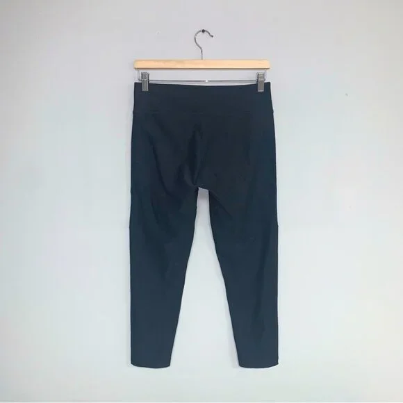 Outdoor Voices Warmup Leggings Women’s Large Navy 7/8 Textured Compression - Picture 6 of 11